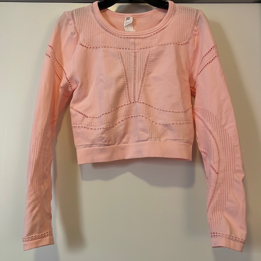Fabletics mesh crop top, size L